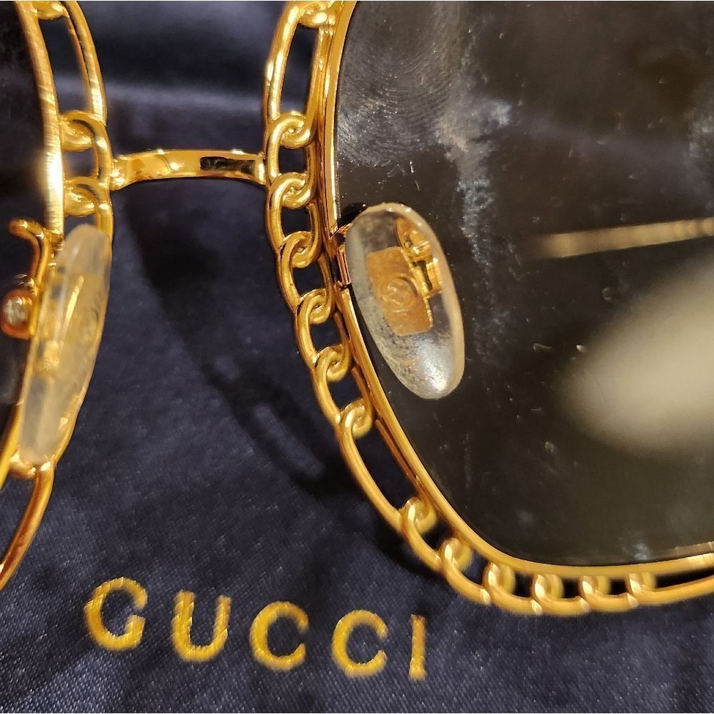 Gucci Gold Sunglasses - Picture 2 of 7